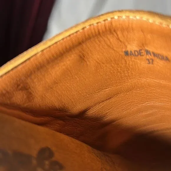 FREE PEOPLE CLAUDIA CLOGS NEW BROWN LEATHER